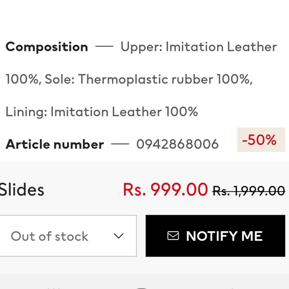 Imitation leather padded slides. - Picture 8 of 10